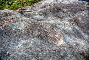 Rocks carved by a Glacier